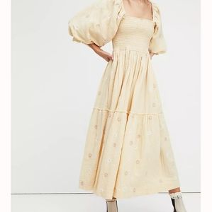 Free People-Dahlia Embroidered Maxi Dress